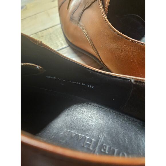Cole Haan Lace Up Dress Shoes Nike Air Soles Brown Size 10 Medium main image 9
